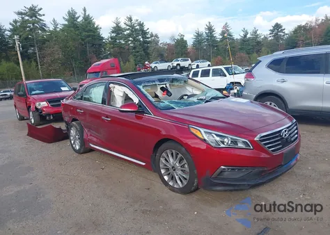 2015 Hyundai Sonata Limited z USA, uszkodzony, nr VIN 5NPE34AF0FH087627